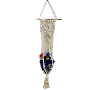 Meilleures ventes 2026 : Panier suspendu en filet pour plantes vertes en corde de coton tressée à la main, pot de fleurs suspendu, support pour plantes - Product Image 4
