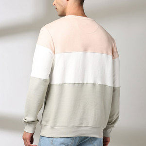 Sweat-shirt unisexe surdimensionné à col rond personnalisé, motif uni, manches longues, 100% coton - Product Image 3