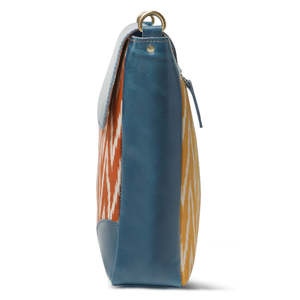 Sac bandoulière en cuir véritable à rabat motifé, sacoche pour ordinateur portable, grande capacité, léger, pour les voyages et l'usage quotidien - Product Image 3