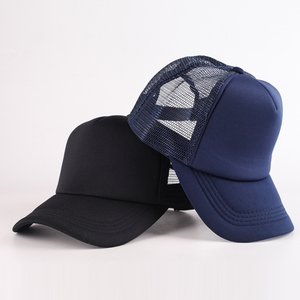 OEM Sport Custom Logo Curved Brim Mesh Foam Trucker Cap Hat - Product Image 5