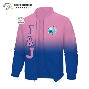 Blouson Bomber Sorority Jack And Jill Of America avec fermeture éclair, en coton de haute qualité, motif flamme, veste en satin personnalisée - Product Image 5