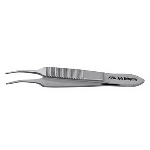 Pinzas Iris 1x2 con Dientes Curvos de 3 Pulgadas, Instrumentos Oftálmicos Manuales para Microcirugía, Acero Inoxidable Quirúrgico de Precisión, Delicado, con Certificación CE - Product Image 5