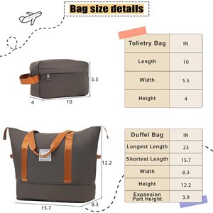 Set di valigie da 3 pezzi espandibile in Softside borsone da viaggio leggero con Spinner in posizione verticale per viaggi - Product Image 5