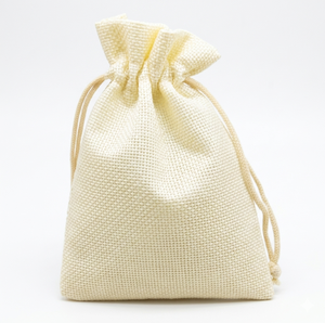 Natural Jute <b>Drawstring</b> Pouch <b>Bag</b> Reusable Gift Packaging Sack with Custom Logo Printing for Wedding and Retail Use - Product Image 3