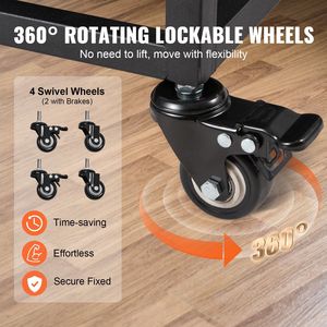 Jaula para Perros Resistente de 42 Pulgadas, Indestructible, con 3 Puertas y Ruedas Bloqueables, para Perros Medianos y Grandes - Product Image 4