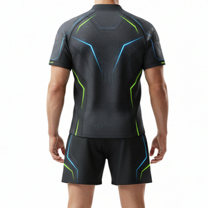 ชุดยูนิฟอร์มรักบี้พิมพ์ลายตามสั่งราคาโรงงาน ชุดเสื้อและกางเกงรักบี้สำหรับมืออาชีพ แห้งเร็ว ป้องกันแบคทีเรีย - Product Image 6