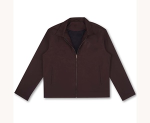 Vente en gros de vêtements pour hommes veste de travail en toile lourde de haute qualité col contrasté avec logo personnalisé veste de travail blouson bombardier pour hommes - Product Image 3