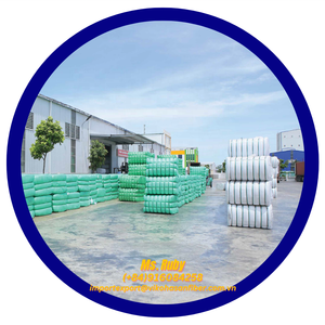 Alta calidad 15D HSlick blanco 100% fibras cortadas de poliéster retardante de llama GRS certificado relleno de hormigón de estilo hueco reciclado - Product Image 1