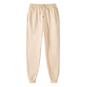 Pantalon de survêtement en coton vert foncé pour homme, taille élastique avec cordon de serrage, décontracté, avec poches latérales, pour l'automne - Product Image 4