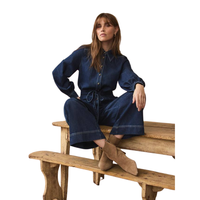 Moda Kadın Denim Tulumu Bol Kesim OEM ODM Toptan Üretici