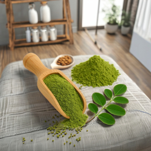 Poudre de feuilles de Moringa pure pour applications alimentaires naturelles, poudre de feuilles finement broyée pour la vente en gros et la fourniture commerciale - Product Image 5
