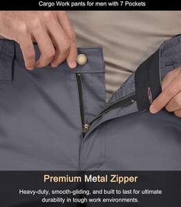 Professional Utility <b>Cargo</b> <b>Work</b> <b>Pants</b> Heavy Duty Multi Pocket Construction Apparel Factory - Product Image 6