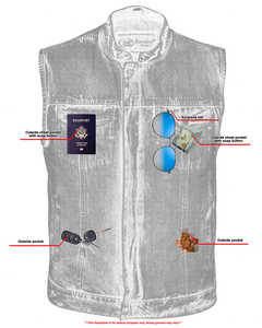 เสื้อกั๊กยีนส์สำหรับขี่มอเตอร์ไซค์สำหรับผู้ชาย Cruze - Product Image 3