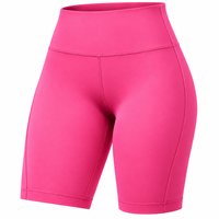 Shorts de sport taille haute pour femme, effet ventre plat, compression, pour la gym, le yoga et le fitness