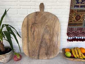 Grande planche à pain en bois vintage |   Décoration rustique turque |   Pièce de cuisine artisanale de style farmhouse - Product Image 4