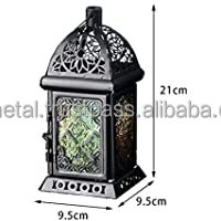 <b>Lanterns</b> for Candles <b>Decorative</b> <b>Lanterns</b> Moroccan Style Metal <b>Lantern</b> with Handle and also customizable - Product Image 3