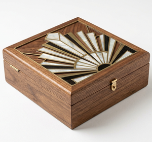 High Quality Wooden Jewelry <b>Box</b> Handmade Modern Custom <b>Shelf</b> <b>Box</b> Jewelry Organizer for Trendy Gifting Vanity & Home Decor - Product Image 1