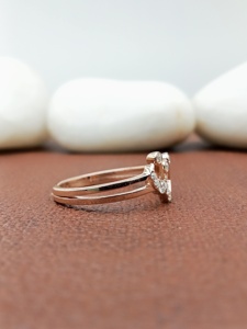 Anillo de Compromiso y Boda D'VINS JEWELS con Forma Moderna, Diamante Cultivado en Laboratorio, Corte Brillante, Color D, Chapado en Oro Blanco - Product Image 5