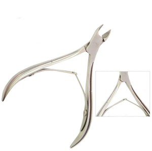 Stainless Steel <b>Nail</b> Nippers Cutters for Finger Manicure with Wide Jaw Opening and Curved Blade-Low Price - Product Image 4