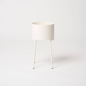 Soporte Moderno para Macetas de Metal Blanco con Patas Altas para un Estilo Elegante en Interiores y Exteriores, Hogar y Jardín - Product Image 5