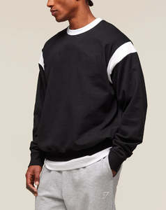 Sudadera Extra Grande Personalizada, 100% Algodón, 420 GSM, Cuello Redondo, Apliques Bordados, Secado Rápido, Transpirable - Product Image 6