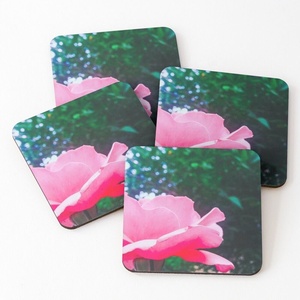 Modern Luxury Mandala Pattern Printed Square Shaped Tea Coasters Set 4 10x10 cm Handmade Eco-Friendly Table Decor Cheap Prices - Product Image 2