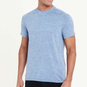 Camiseta de manga corta para hombre, de color sólido, ajustada, talla grande, cuello redondo clásico, de algodón, para máquina de impresión/camisetas para hombre - Product Image 4