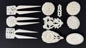 Épingle à cheveux en os sculptée à la main, écologique, en os de bovin, pour coiffures minimalistes, coiffures de mariée et cadeau artisanal, vente en gros - Product Image 5