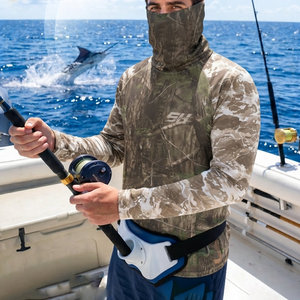 Prix Abordable, Dernier Design, Vente en Gros Personnalisée, Sweat à Capuche de Pêche par Sublimation, Protection UV, Homme, Séchage Rapide - Product Image 4