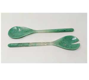 Unique Double Shaded Resin Salad Server Non-Toxic Kitchen <b>Tool</b> Wood Salad Utensils for Home and Hotel Cooking <b>Tool</b> Accessories - Product Image 2