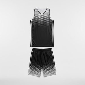 Uniforme de basket-ball personnalisé fabriqué au Pakistan pour hommes, jersey de basket-ball en polyester de haute qualité pour l'entraînement, personnalisable - Product Image 1