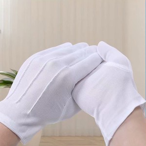Gants blancs personnalisés légers en coton brodés pour Francs-Maçons, haute qualité, avec logo Royal Arch, toutes tailles - Product Image 4