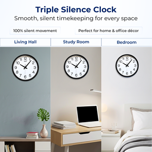 นาฬิกาแขวนผนังตกแต่งบ้านแบบเรียบง่าย ดีไซน์บางเฉียบ รุ่นล่าสุดปี 2026 นาฬิกาแขวนสำนักงาน มีให้เลือกหลายสี - Product Image 2