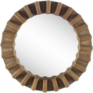Luxury <b>Round</b> Sunburst <b>Wall</b> <b>Mirror</b> Decorative Wooden Frame Accent <b>Mirror</b> - Product Image 4