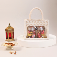 Bolsas de Yute Ecológicas al por Mayor con Asa y Ventana de PVC, Perfectas para Regalos Corporativos, Cestas de Boda y Empaques Festivos