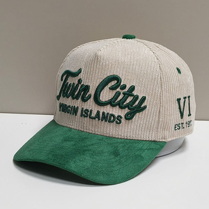Corduroy OEM ODM Service 3D Embroidery Logo Custom Color and Design Wholesale Supplier Custom Baseball <b>Hat</b> <b>Cap</b> - Product Image 6