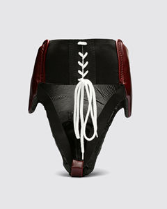 Nouveau modèle de protège-guêtres de boxe orange et blanc en cuir véritable pour l'entraînement et le sparring, gants de Muay Thai, équipement de protection sportive - Product Image 6