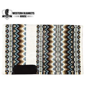 Tapis de selle en cuir lourd confortable et personnalisé pour l'équitation, rembourrage en coton et laine de Nouvelle-Zélande, conception personnalisée - Product Image 1