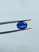 Pierre précieuse de cyanite bleue royale naturelle de haute qualité, taille ovale, 2,86 carats, pour la fabrication de bijoux