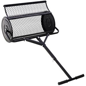 Épandeur de tourbe et de compost en métal à poignée en T de 24 pouces pour l'entretien des pelouses et des jardins, et l'épandage d'engrais - Product Image 3