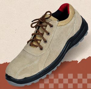 Calzado de Seguridad de Cuero Negro Resistente, con Puntera de Acero y Suela Resistente al Aceite, para Uso Diario, en Oferta - Product Image 1