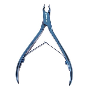 Vente en gros de coupe-ongles incurvés en acier inoxydable sur mesure, ouverture large, professionnels, pour ongles épais, utilisation au doigt, haute qualité - Product Image 1