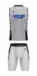 Uniforme 7v7 en polyester de qualité supérieure à prix abordable, avec logo personnalisé, sans manches, bretelles ajustables pour adultes, service OEM - Product Image 4