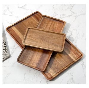 Juego de Bandejas Rectangulares de Madera Elegantes al por Mayor, Modernas y Decorativas para Catering y Hostelería - Product Image 2