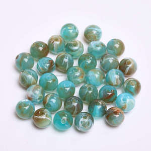 ลูกปัดเรซิ่นทรงหนาสำหรับร้อยสร้อยคอ ลูกปัดอะคริลิคหลากสีสำหรับทำเครื่องประดับ DIY อุปกรณ์งานฝีมือ เครื่องประดับแฟชั่นสำหรับผู้หญิง - Product Image 2