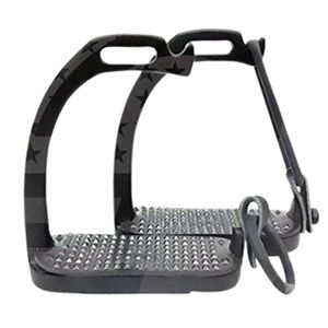 Étriers flexibles de haute qualité pour cheval Meilleur matériau en acier inoxydable Étrier d'équitation léger Plate-forme stable pour les pieds - Product Image 5
