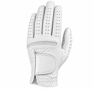 Guante de golf de cuero genuino blanco, transpirable, para mano derecha, unisex, deportivo. - Product Image 4