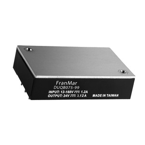 Convertisseur DC-DC 75W 28V 2.7A Quarter Brick avec logique d'activation/déactivation à distance, entrée ultra large 12~160V négative - Product Image 1