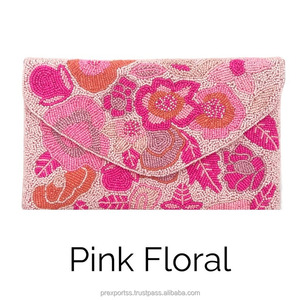 Colorful Embroidery Portable Fashion Clutch Beaded Citrus Parrot Designer Party Bridal Evening Stylish <b>Handbag</b> <b>Chain</b> Button - Product Image 4