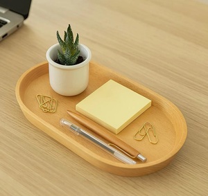 Bandeja Ovalada de Madera Maciza Hecha a Mano, Estilo Rústico, para Decoración de Cocina, de Grado Comercial, Ecológica, para Servir Alimentos y Catering - Product Image 3